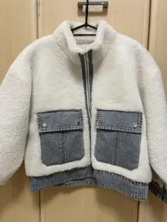 トルネラ　TOLNERA エコファー　デニム　ジャンパー　ブルゾン