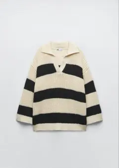 ZARA ボーダー　ニット　セーター