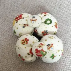 新作♡サンタ柄リボン ♡コメントで二個450円に♡丸型リボンゴム！