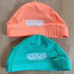 CENTRAL SPORTS　セントラルスポーツ　 水泳帽 オレンジ　緑