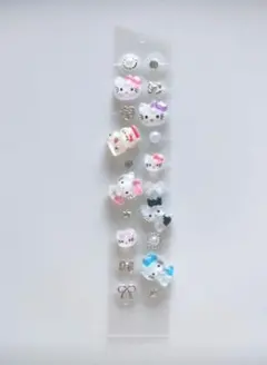 耳つぼジュエリー　キット　ポインター　シール　マグレイン　キティ　サンリオ　模型 耳つぼジュエリー キット ポインター シール マグレイン キティ