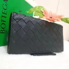 ✨極美品 希少色✨ボッテガ 二つ折り カセット フォンデンテ レザー