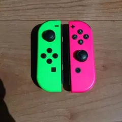 ジャンク品 Nintendo Switch ジョイコン 緑とピンク