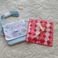未使用　ハンカチ　タオル　子どもハンカチ　移動ポケット　ポーチ　ポシェット