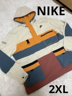 希少‼️ NIKE ナイキ　アノラック　パーカー　マルチカラー　ナイロン　2XL