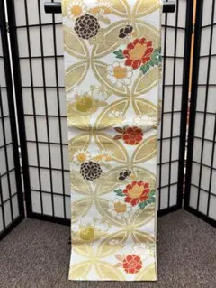 在庫処分市　さらに値段下げました振袖用袋帯仕立て上りディスプレイに使用してました
