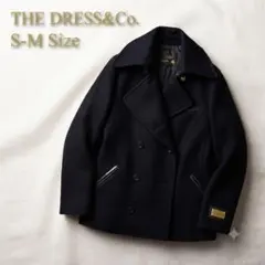 定価8万 THE DRESS&CO. Pコート ダブルブレスト ウール 黒S相当のサムネイル