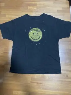 スマイリーフェイス Tシャツ Sサイズ ブラック