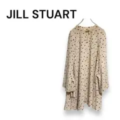 【ジルスチュアート】長袖ワンピース　柄　フレア　かわいい　上品　サイズ2