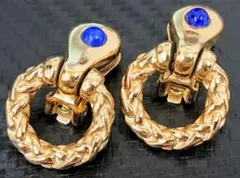 B バーバリー Burberrys 両耳 ゴールド クリップ式イヤリング