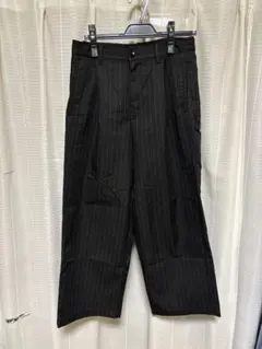 MONO-MART ストライプ スラックス ブラック S