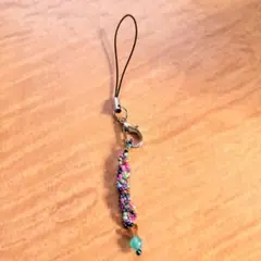 カラフルビーズストラップ