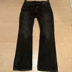 Wrangler 先染めブラック フレアデニム 31