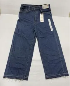 ユニクロ UNIQLO ハイライズワイドクロップドジーンズ　27インチ