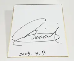 山田二千華 バレーボール女子日本代表直筆サインmini色紙NECレッドロケッツ 山田二千華 バレーボール女子日本代表直筆サインmini色紙NECレッド