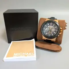 【美品】MICHAEL KORS クロノグラフ メンズ腕時計 自動巻き 箱付のサムネイル