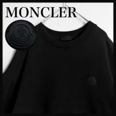 新品同様】モンクレール 立体刺繍ロゴワッペン Tシャツ 25SSブラックS 