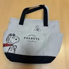 SNOOPY PEANUTS トートバッグ グレー