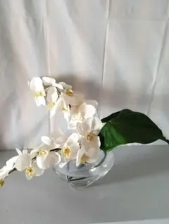 ムラーノ ブルーホワイト ミルフィオリ リボン付き 花瓶 高さ約12.6cm