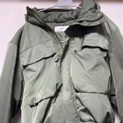SLY フード付きオリーブグリーンダウンジャケット
