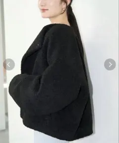 LAGUNAMOON / ボアブルゾン / ブラック