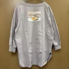 長袖薄手トレーナー⭐️ロンT猫パンケーキプリントスウェット七分袖