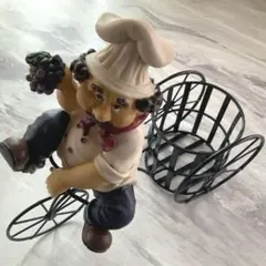 ワインラック シェフの自転車型スタンド 置物のサムネイル