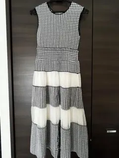 【マーキュリーデュオ】ノースリーブニットワンピース