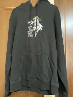 Old Stussy ブラック フード付きパーカー長袖　古着