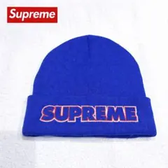 美品　Supreme Beanie ニット帽 ブルー 青　希少