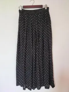 ニコアンド　ドット　　フレア　ロングスカート　春　ふんわり