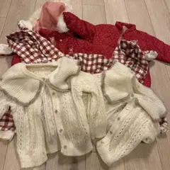 子供服　女の子 お揃い 3セット 計6点 まとめ売り 80cm 100cm 冬服