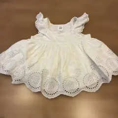 baby GAP ホワイト刺繍ワンピース 12-18ヶ月