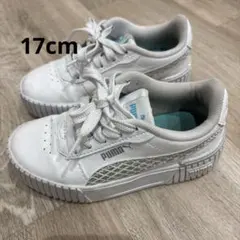 Puma ホワイトスニーカー 17センチ