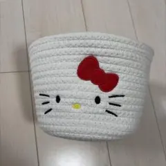 ハローキティ ロープバスケット 小物入れ