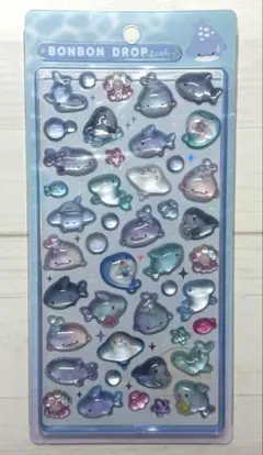 【正規品】水族館限定　ボンボンドロップシール　サメ