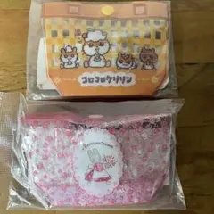 サンリオ プールバッグ風ポーチ2 コロコロクリリン マロンクリーム　ガチャガチャ
