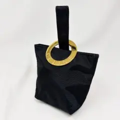 CELINE セリーヌ ポーチ ブラック ゴールド金具のサムネイル