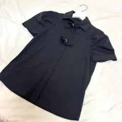 GUCCI グッチ GG柄 長袖シルクブラウス BLK 総柄 9号 ロゴ - メルカリ