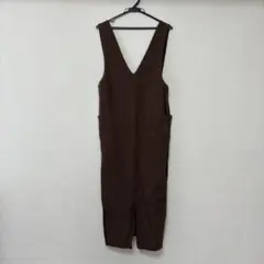 ジャンパースカート ロングワンピース