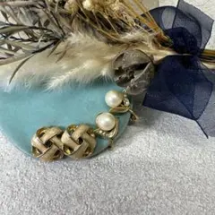 11.750【パールイヤリング】昭和レトロ　小ぶり　ピアス変更可　ヴィンテージ