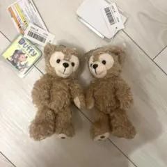 ディズニー　ダッフィー　ぬいぐるみストラップ　2個セット