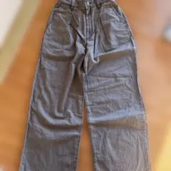 GU グレー デニム風パンツ Sサイズ