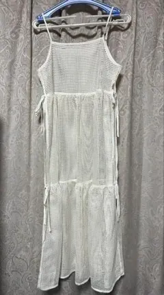 アイボリー メッシュ キャミワンピース RETRO GIRL