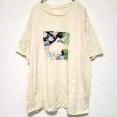 상태좋음 ❣️ユニクロ 半袖 Tシャツ 猫柄 XL 綿 ゆったり 大きめ 컷소우