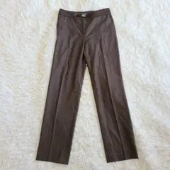 未使用級✨サルヴァトーレフェラガモ アンゴラブレンド パンツ ロゴ金具