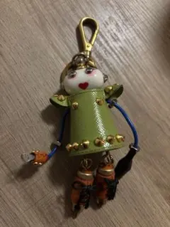 希少 PRADA ロボット キーホルダー チャーム マリ ハート キーリング