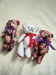 CONRAD TOKYO 和風クマキーホルダー3体セット