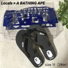 가격 인하! BAPE × Locals 콜라보 샌들 Size11 블랙