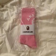 A BATHING APE ソックス ピンク エイプのサムネイル